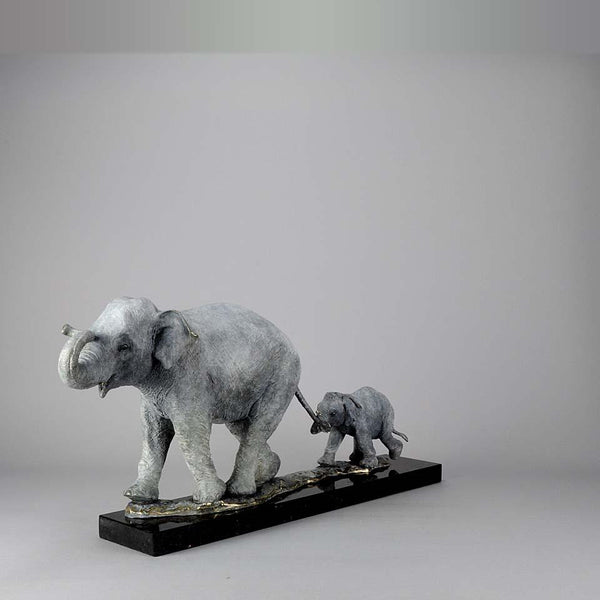 Limited Edition Bronze Steve Winterburn Elephants