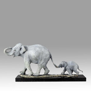 Limited Edition Bronze Steve Winterburn Elephants